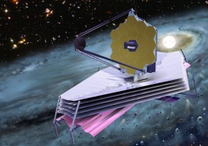 James Webb Space Telescope. Imagen:  concepto artístico, cortesía Nasa. 